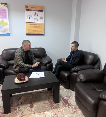 Moments during the meeting between the Director of Social Services of Tirana district with the General Secretary of Europolice Organization
